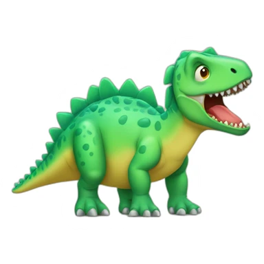 fever sick dinosaur sticker