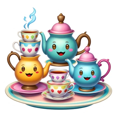 Mad tea party in wonderland sticker