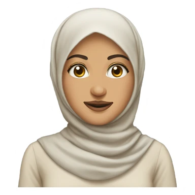 fair skinned hijabi mad sticker
