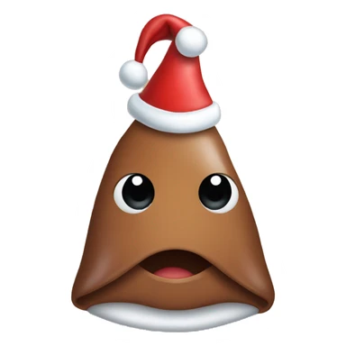 a human liver wearing christmas hat sticker