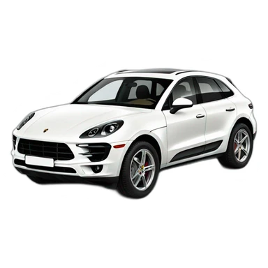 Chalk white Porsche Macan S sticker