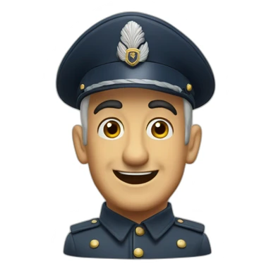 louis de funes en gendarme sticker