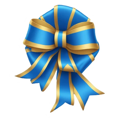 Blue ribbon emoji sticker