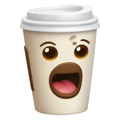 coffee cup with headpones sticker