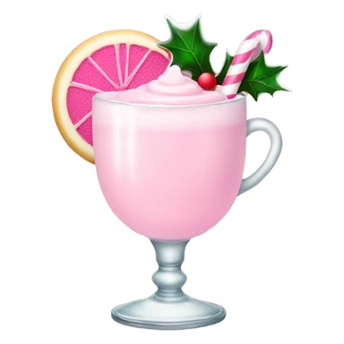pastel pink christmas christmas drink sticker