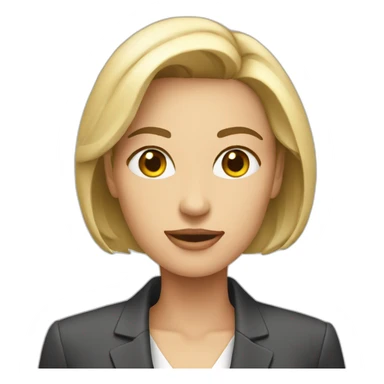 woman in blazer. office sticker