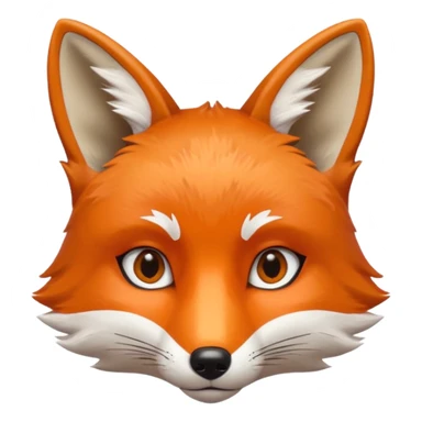 fox face sticker