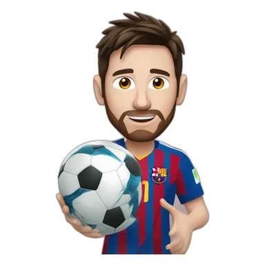 Messi levantando copa del mundo sticker