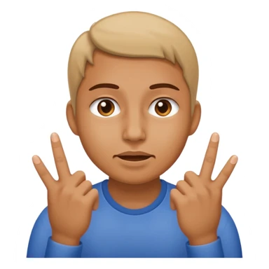 Non il doit tirer ses joue vert l’extérieur avec ses doits sticker