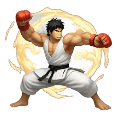 ryu hadoken sticker
