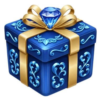 Sapphire gift box sticker