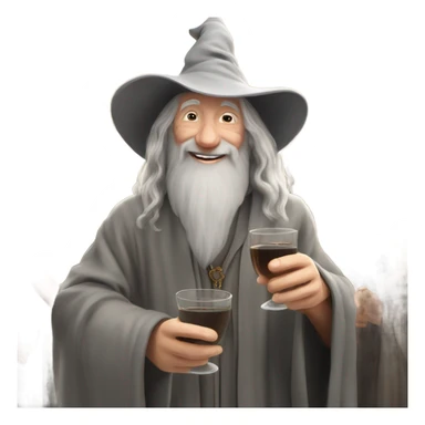 Gandalf celebrates sticker