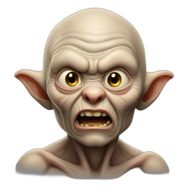 golum is furious sticker