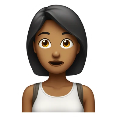 confused woman sticker