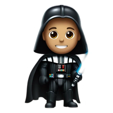 Darth Vader with his lightsaber sticker