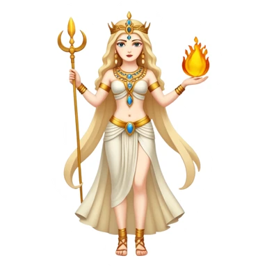 fullbody attractive goddess Inanna sticker
