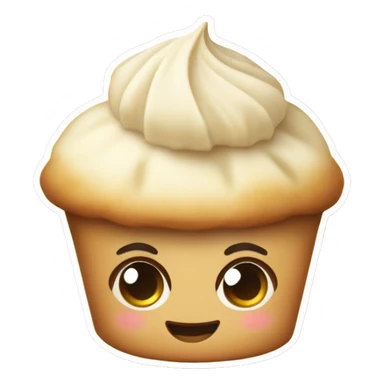 vanilla muffin cute sticker