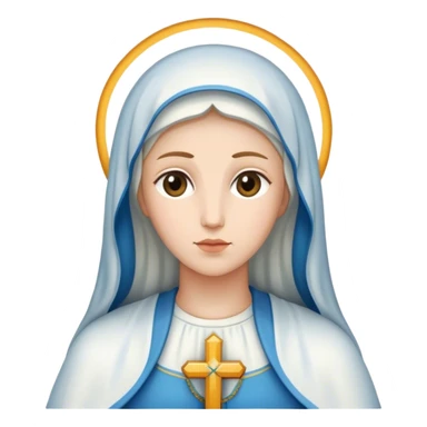 holy mary no crown sticker