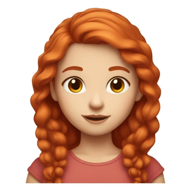 Cute redhead girl  sticker