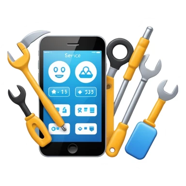 IT service with tools sticker