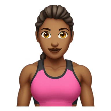 crossfit girl sticker