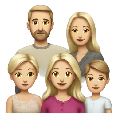 modern Russian family sticker