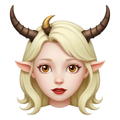 diablita con cachos sticker