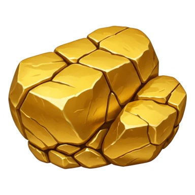 gold nugget sticker