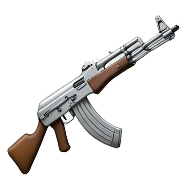 silver ak 47 sticker