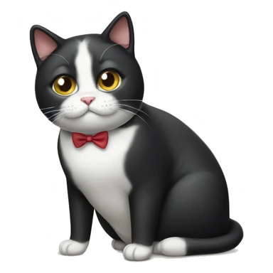 tuxedo cat fat sticker