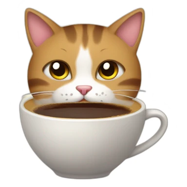 Gato tomando café  sticker
