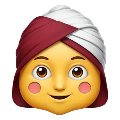Bordo kalp emoji sticker