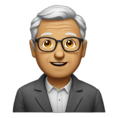 heavyset older teacher sticker