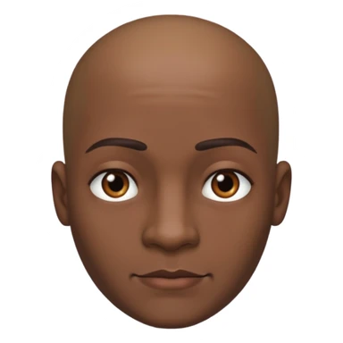 CJ From the game GTA SAN ANDRES Bald, straight jaw and slightly thick eyebrows sticker