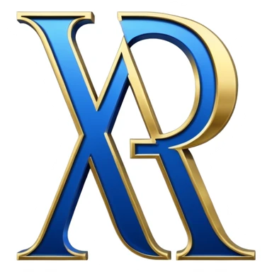 Bold Black-Blue-White-Gold Font Letter “A” sticker