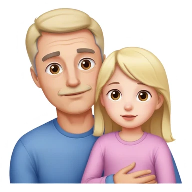 Dad with daughter  sticker