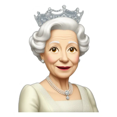queen elisabeth sticker