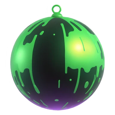 slime disco ball, glossy and fun sticker