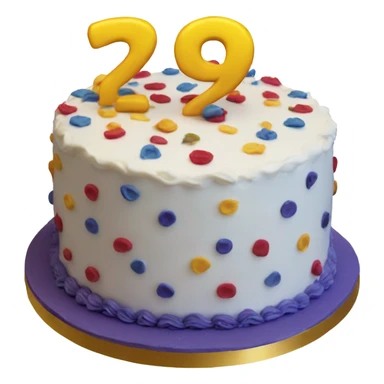29th birthday cake  sticker