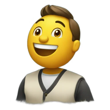 happy new year man celebrating sticker