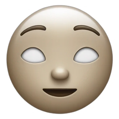 visage qui tient la nouvelle lune sticker