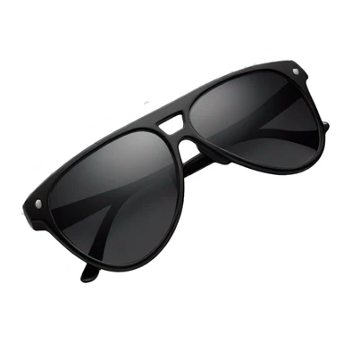 black thin fashion sunglasses no person sticker