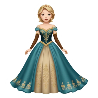 Scarlett Johansson in a princess dress sticker