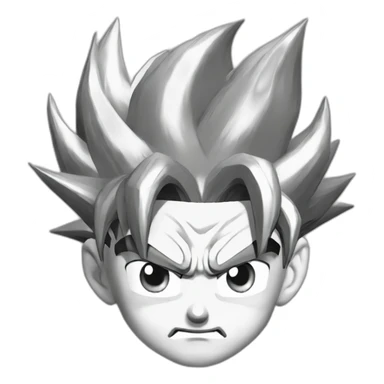 dragonball goku face sticker