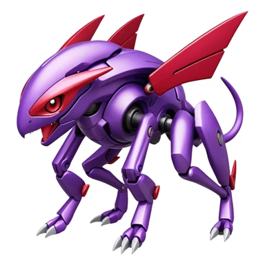Miraidon-Genesect-Pokémon-Fakémon-hybrid-creature sticker