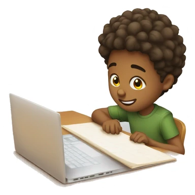 a kid avoiding homework sticker