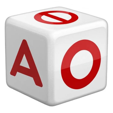 sugar cube with red prohibition sign sticker