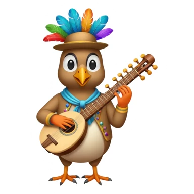 bird Musician sticker