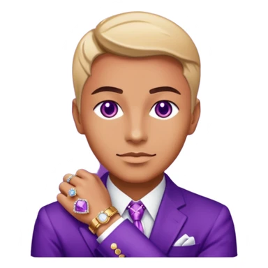 Shine Purple Diamond Rolex flex sticker