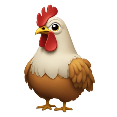 un pollo con tens sticker